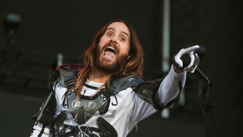 Jared Leto escalando el Empire State Building
